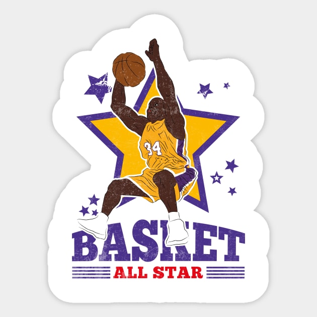 Oneal Basketball Shaq Attack Los Angeles 34 All Star Shaquille